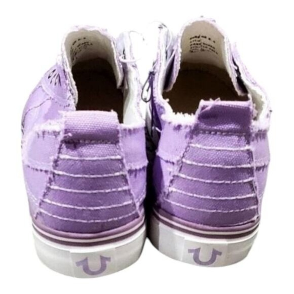 True Religion‎ Korey Purple Canvas Slip On Sneakers Shoes Women's Size 7 New - Picture 3 of 7
